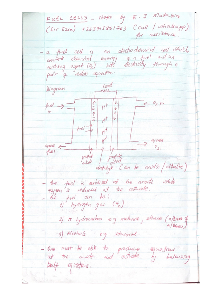 Sir Ezra Fuel Cells Made Easy (0715861763) | PDF