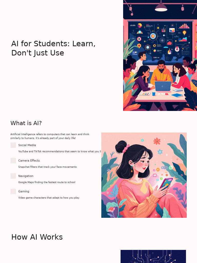 AI For Students Learn Dont Just Use | PDF | Artificial Intelligence ...