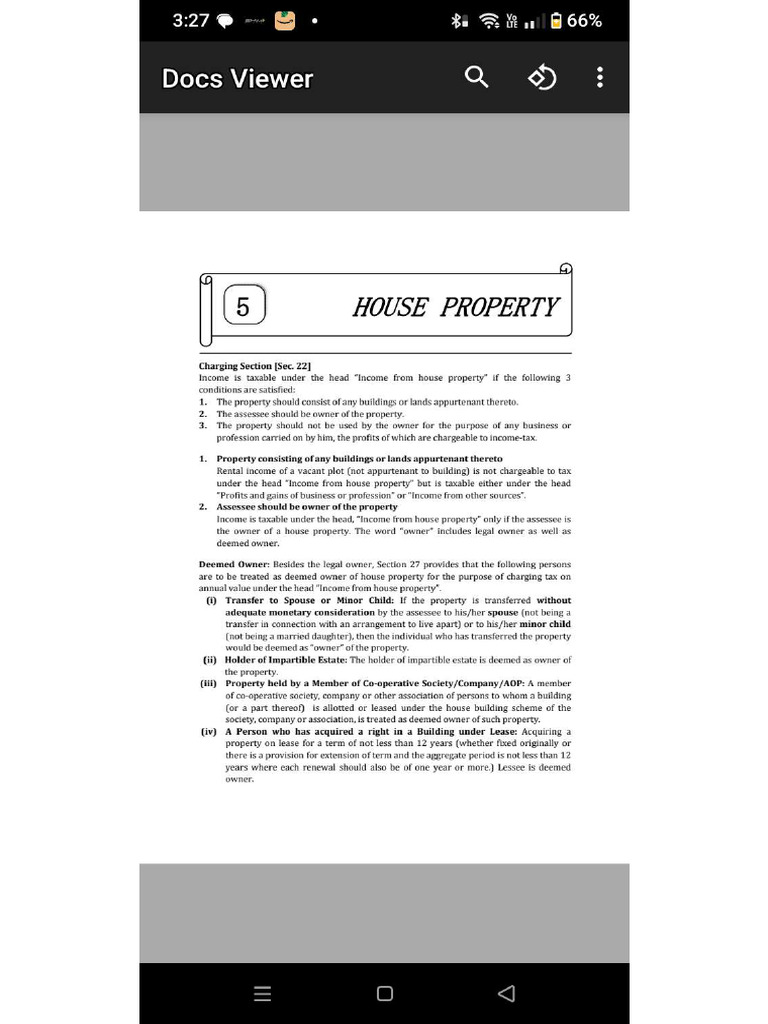 House Property | PDF