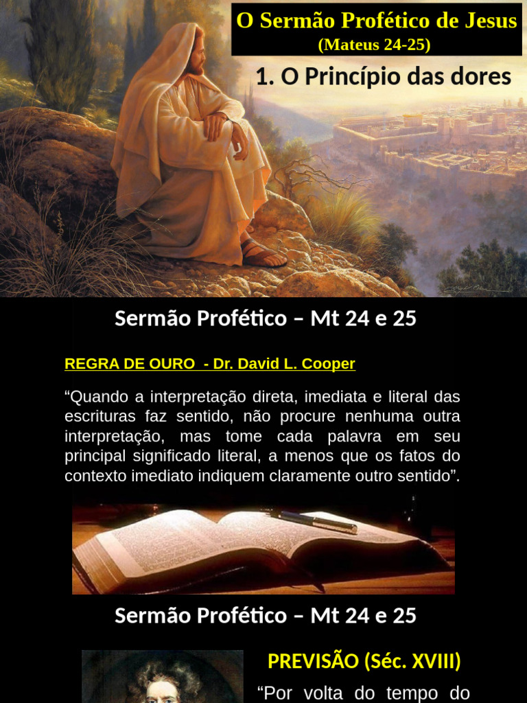 Interpretação do Sermão Profético de Jesus | PDF | Jesus | Messias