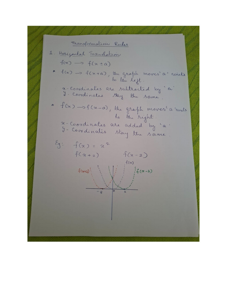Transformation Notes | PDF