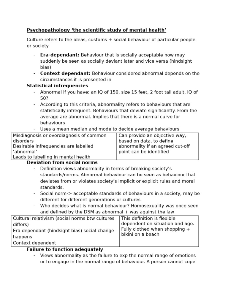 Understanding Abnormal Psychology Concepts | PDF | Obsessive–Compulsive ...