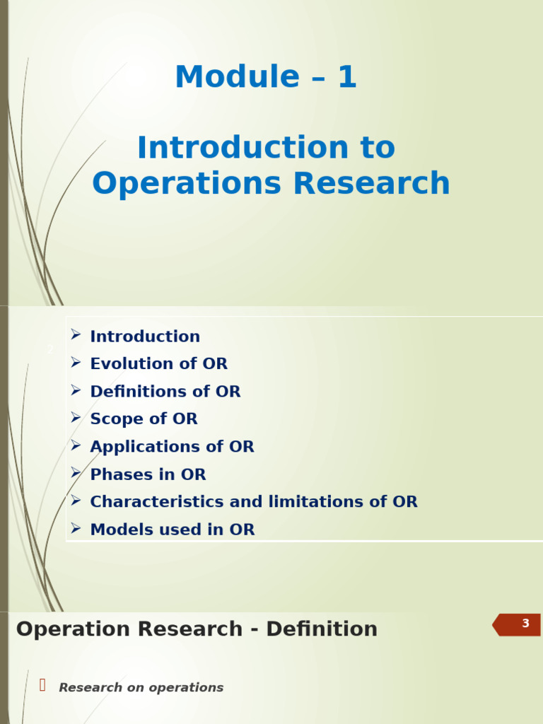 Introduction to Operations Research Concepts | PDF | Operations ...