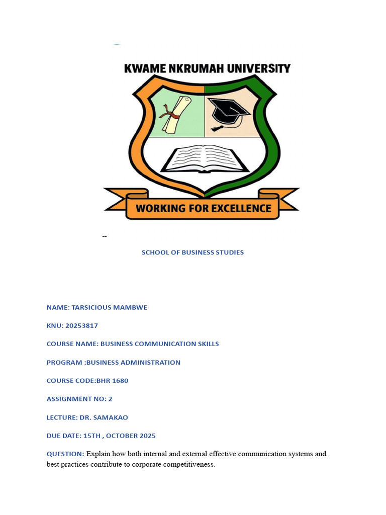 Effective Communication in Business | PDF