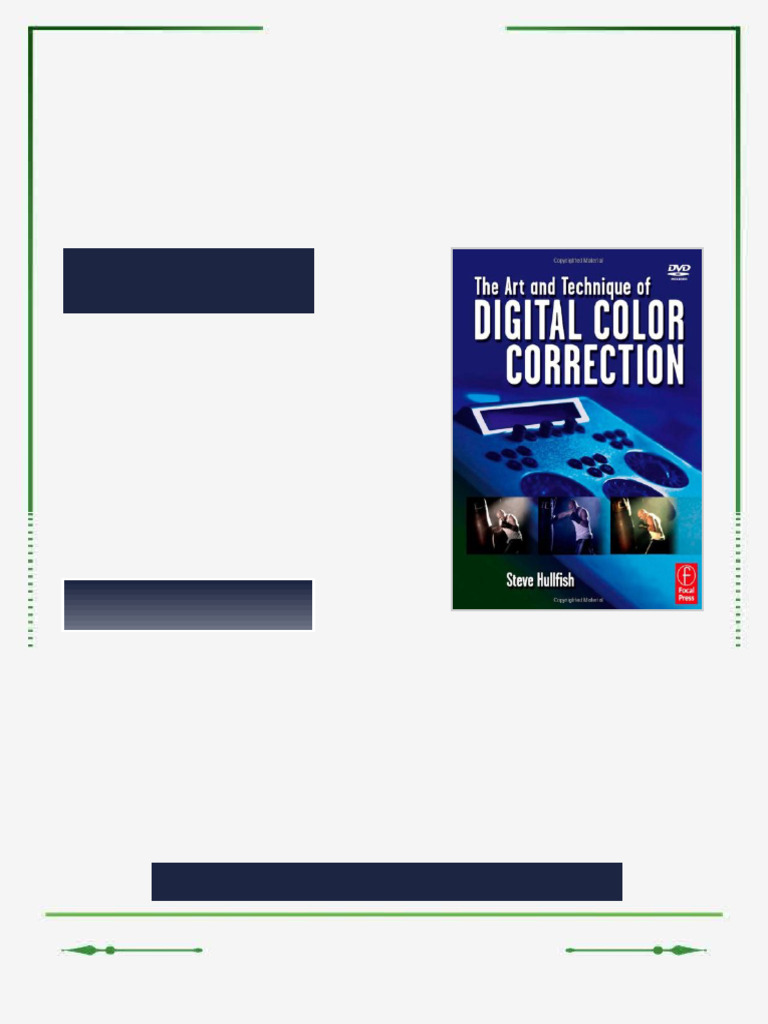 The Art and Technique of Digital Color Correction Steve Hullfish Ebook ...