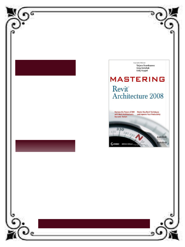 Mastering Revit Architecture 2008 Mastering 1st Edition Tatjana ...
