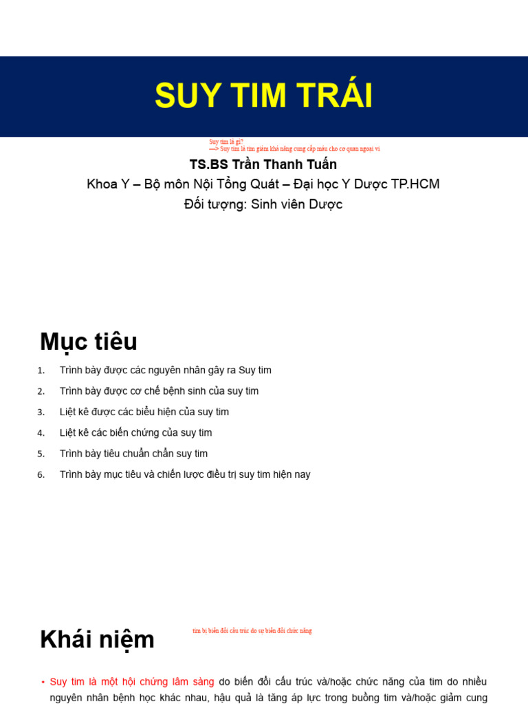 Suy Tim Trái | PDF