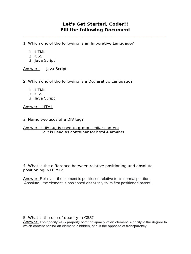 HTML and CSS Basics for React Native | PDF