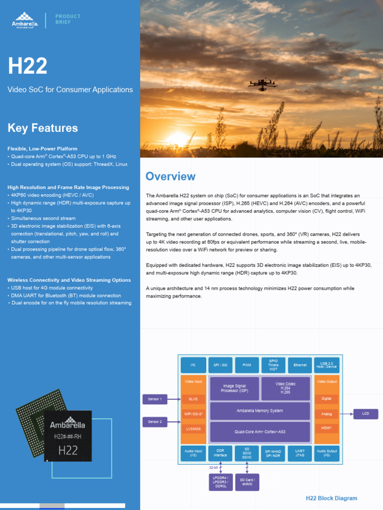 H22 Camera Development Platform Overview | PDF | System On A Chip ...