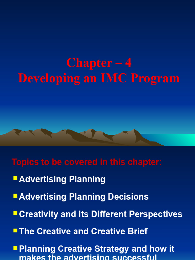 IMC Program Development Guide | PDF | Advertising | Target Audience