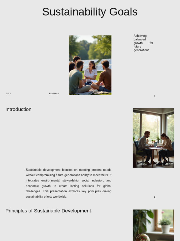 Key Principles of Sustainable Development | PDF | Sustainability ...