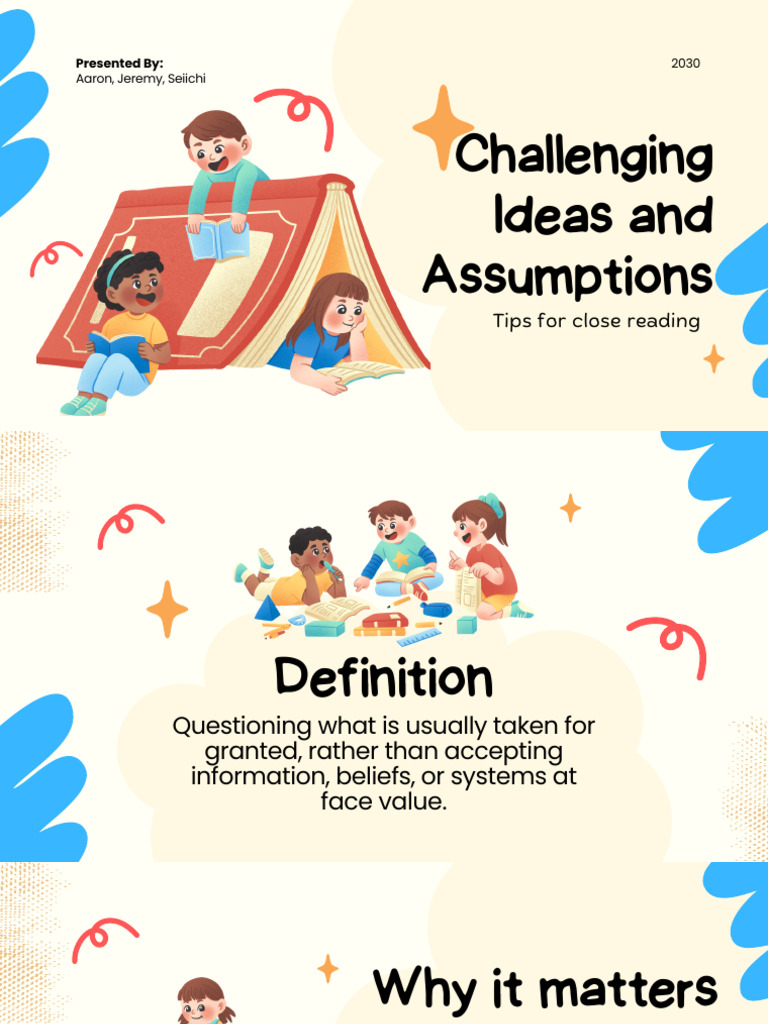 Challenging Ideas and Assumptions | PDF | Educational Technology ...