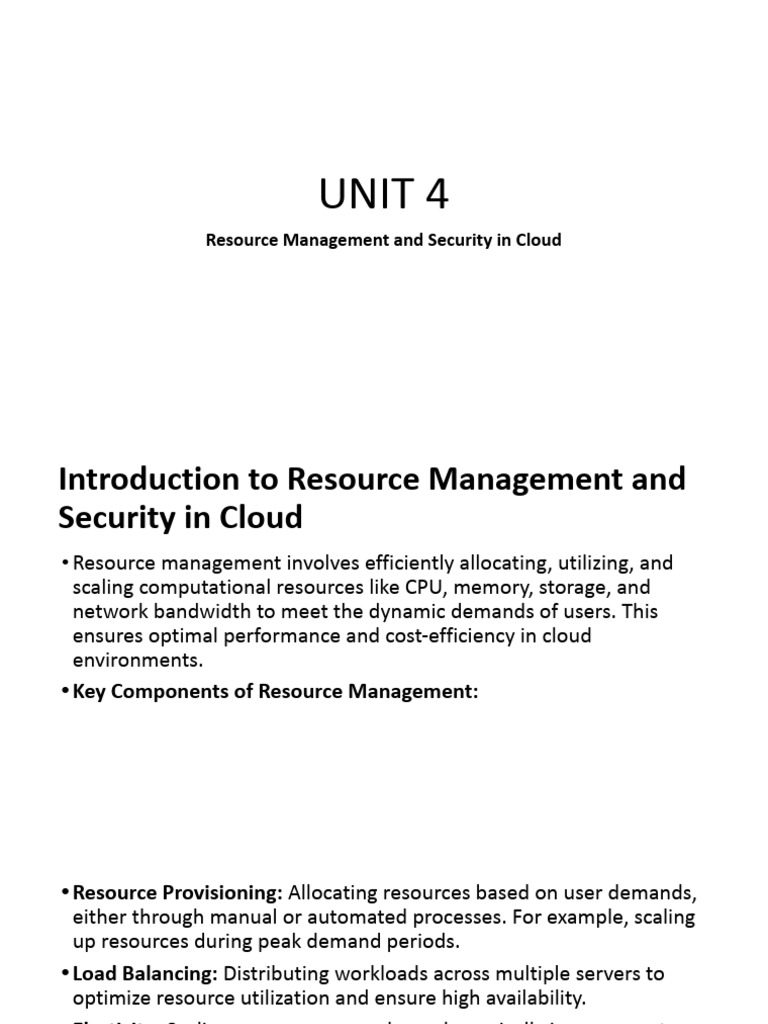 Unit 4 Cloud | PDF | Cloud Computing | Computer Security