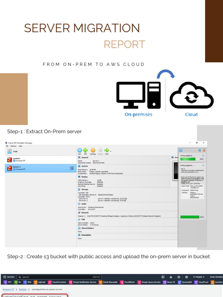 Server Migration On-Prem To AWS Cloud | PDF | Amazon Web Services ...