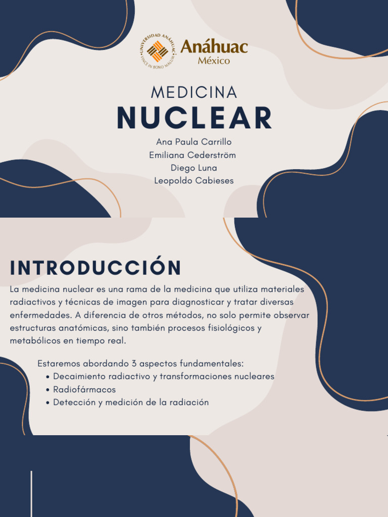 Medicina Nuclear Innovaciones Y Aplicaciones PDF Desintegraci n 