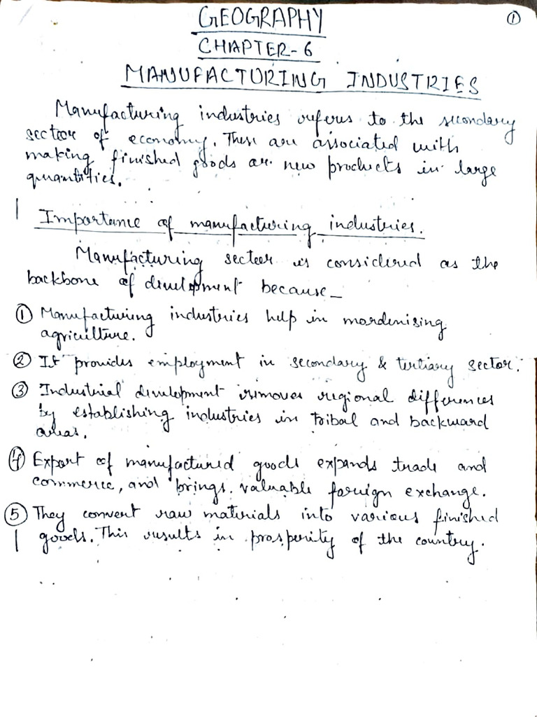 Geography Chapter 6 | PDF