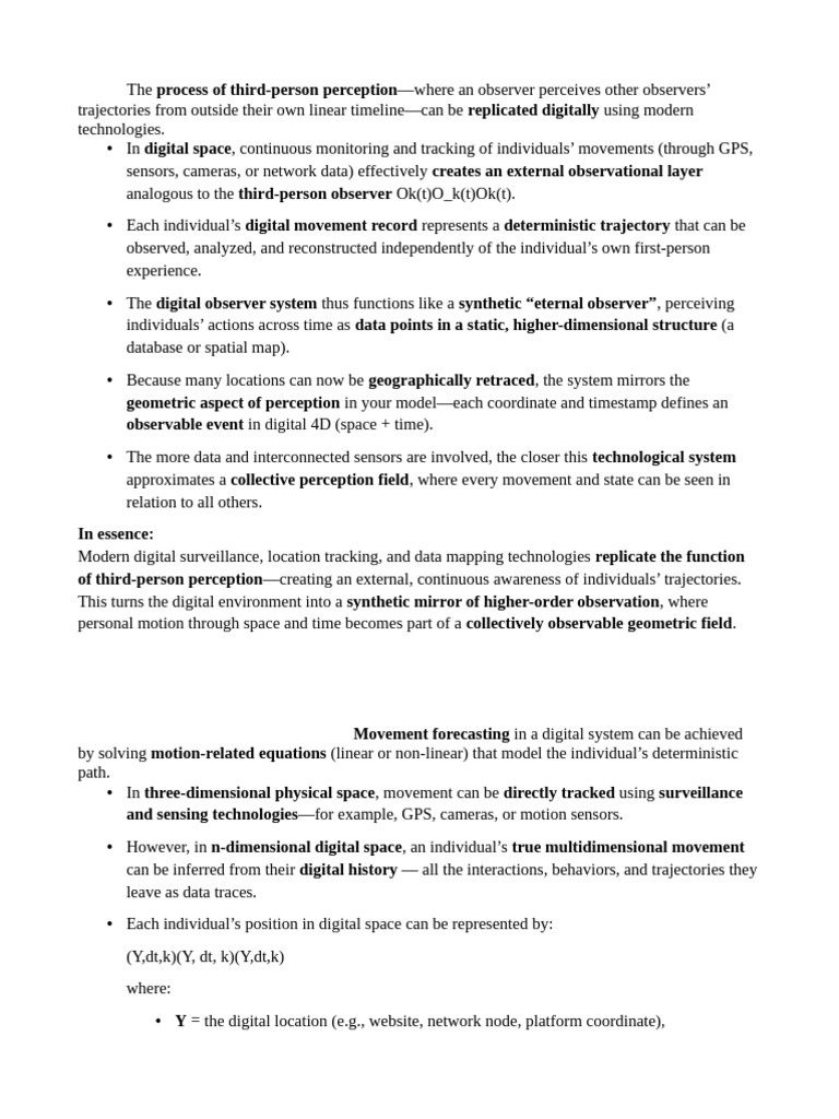 Digital Third-Person Perception Explained | PDF | Dimension | Space