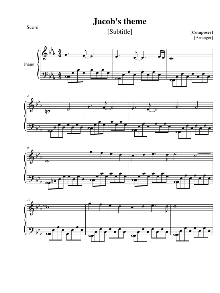 Mr Magorium's Wonder Emporium Piano Sheet Music