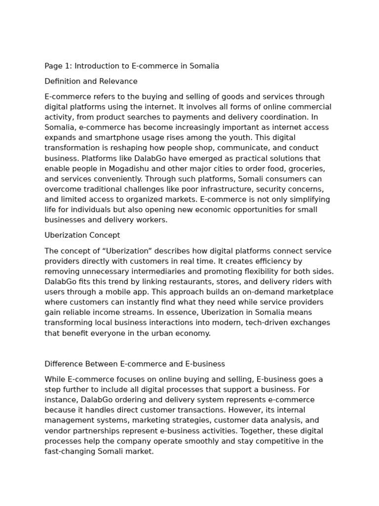 Assignment E-commerce Sumayo Ilyaas Mohammed ID B1220020 | PDF | E ...
