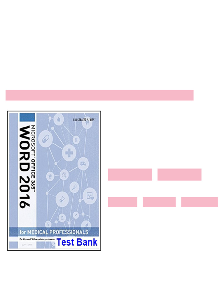 Illustrated Microsoft Office 365 and Word 2016 for Medical ...