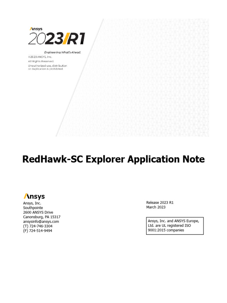 RedHawk-SC Explorer Overview 2023 | PDF | Electrical Engineering ...
