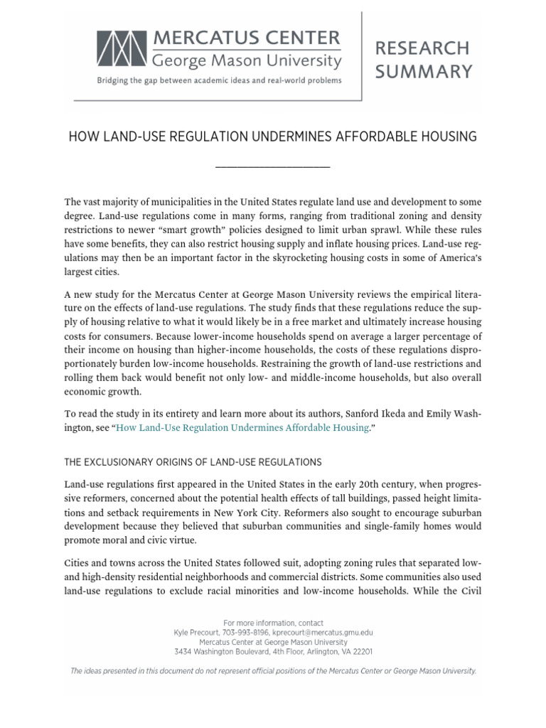 Ikeda Land Use Regulation Summary | PDF | Zoning | Affordable Housing