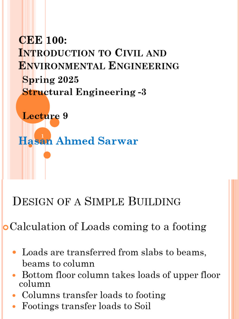 CE100 Lec9Struc-3 | PDF | Column | Structural Engineering