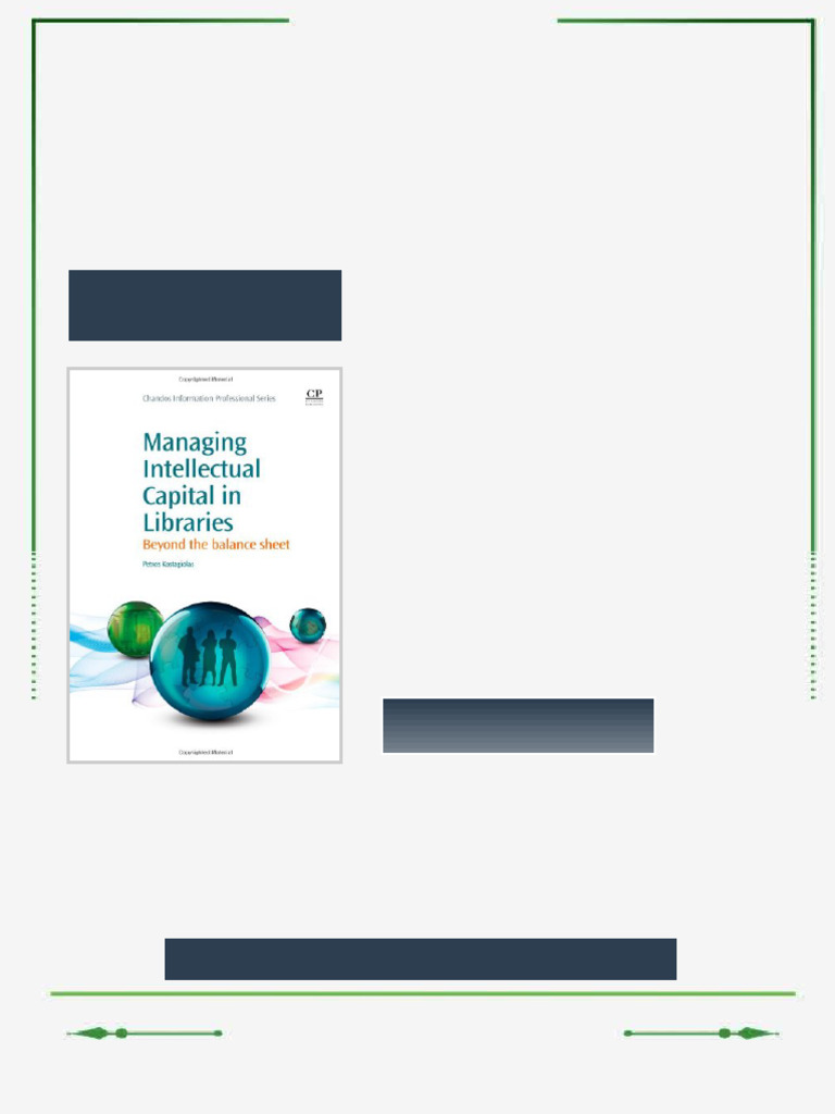 Managing Intellectual Capital in Libraries Beyond the Balance Sheet 1st ...