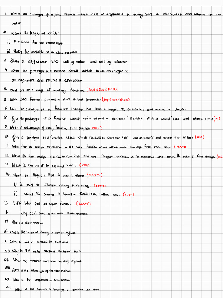 Ch -3 User Defined Methods_251205_232029 | PDF