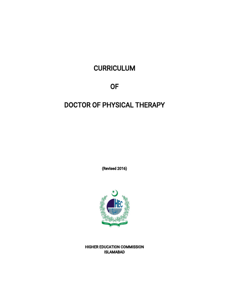 DPT Curriculum Overview 2016 HEC | PDF