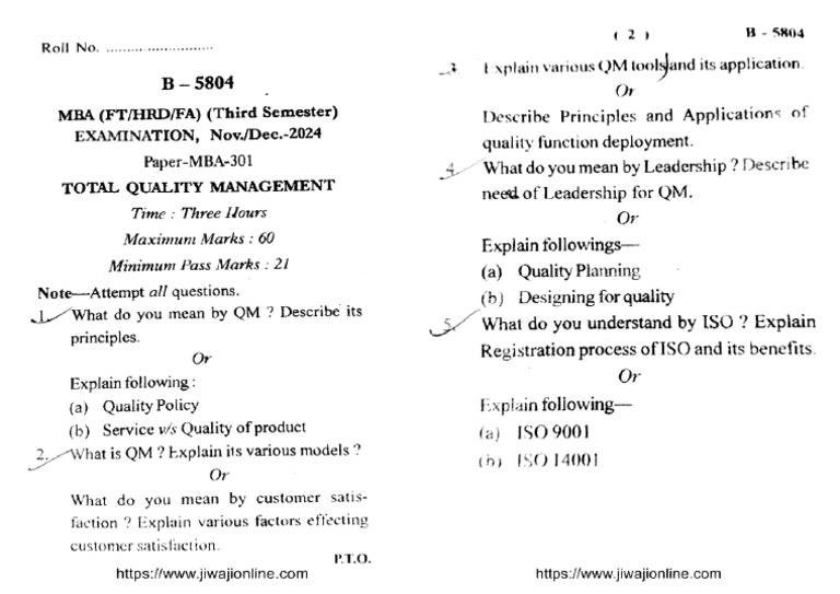 TQM 24 | PDF