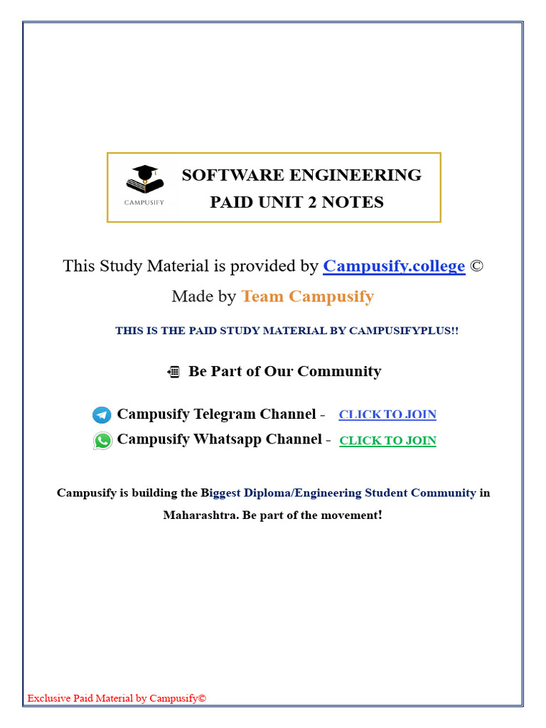 Software Requirement Engineering Notes | PDF | Software | System