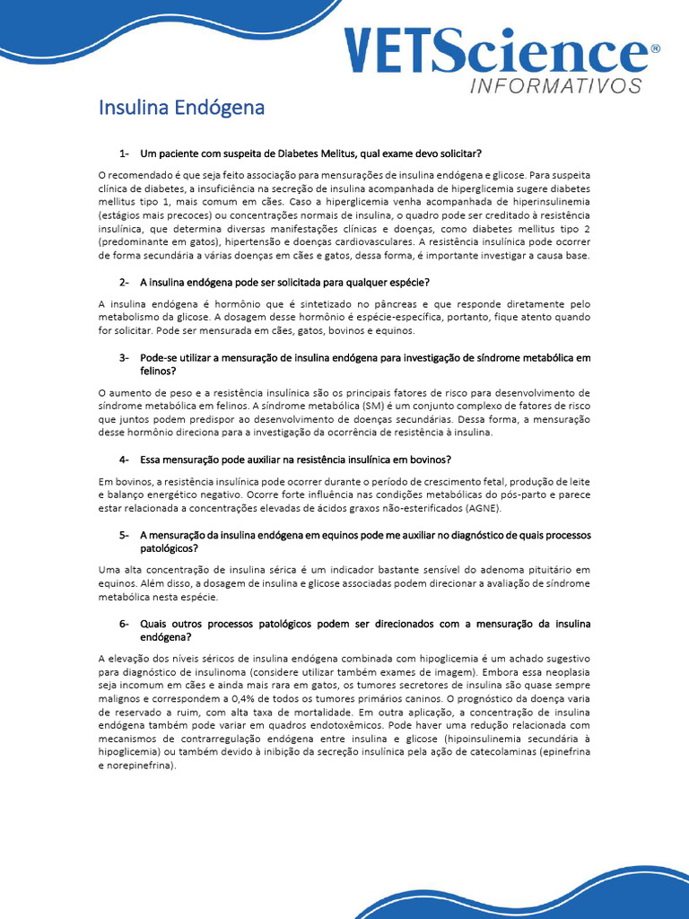 insulina-endogena-1561654950 | PDF | Diabetes | Síndrome metabólica