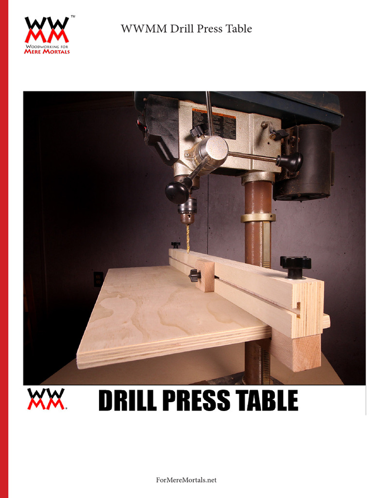 WWMM Drill Press Table Metric | PDF