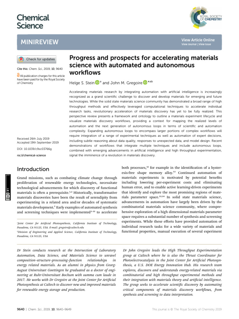 Accelerating Materials Discovery with AI | PDF | Machine Learning ...