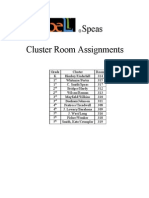 Cluster Room Assignments