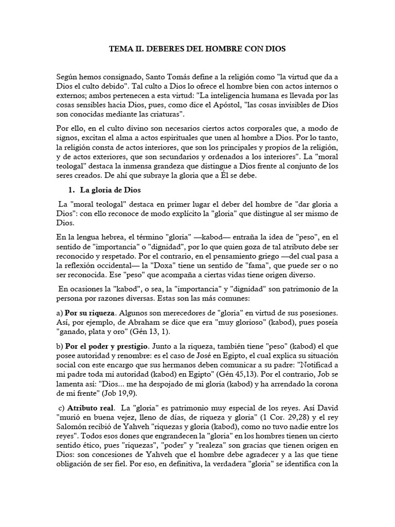 TEMA 2 | PDF | Amor | Dios