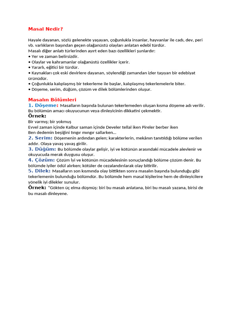 Masal | PDF