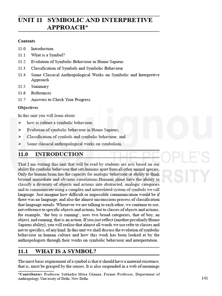 Unit-11 | PDF | Rituals | Liberal Arts Education