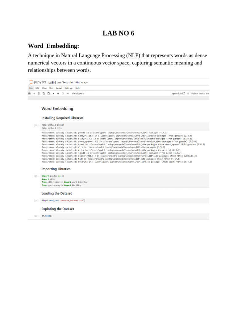 Understanding Word Embedding in NLP | PDF
