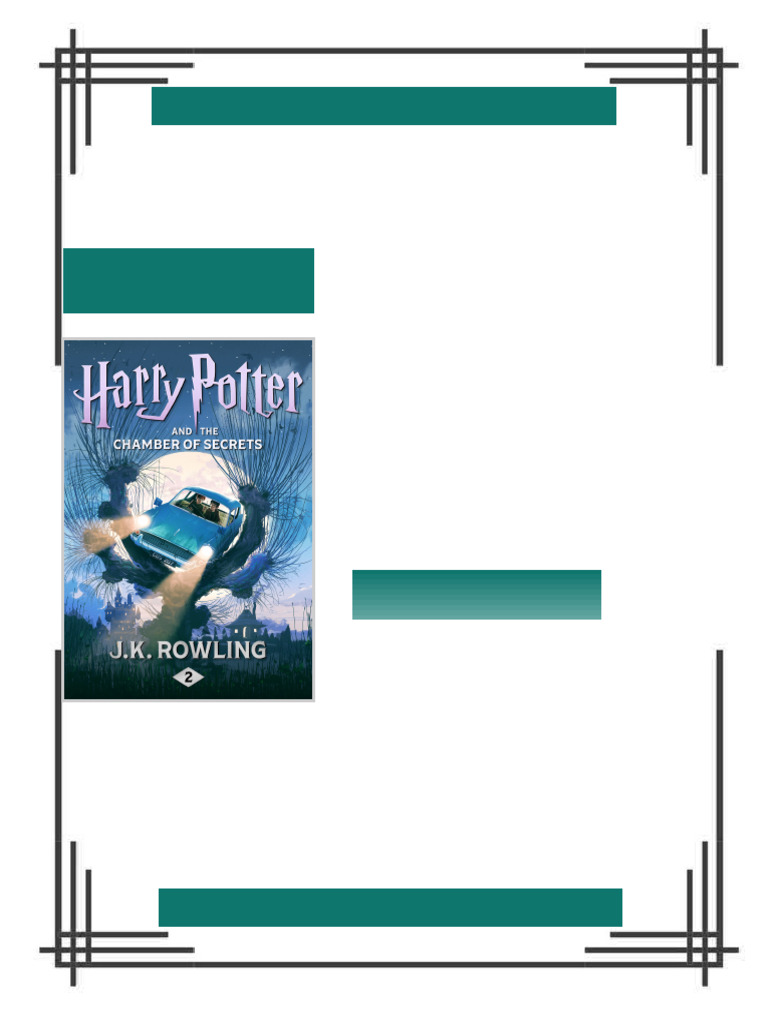 Harry Potter and the Chamber of Secrets J K Rowling eBook secure ...