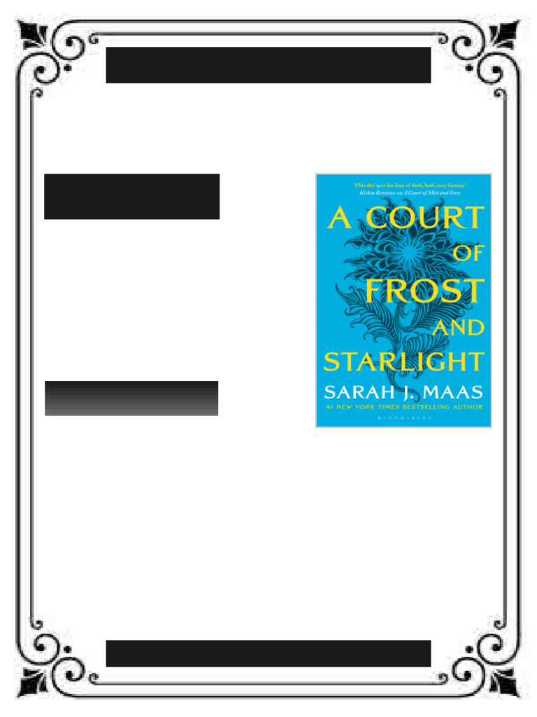 A Court of Frost and Starlight 2020th Edition Sarah J