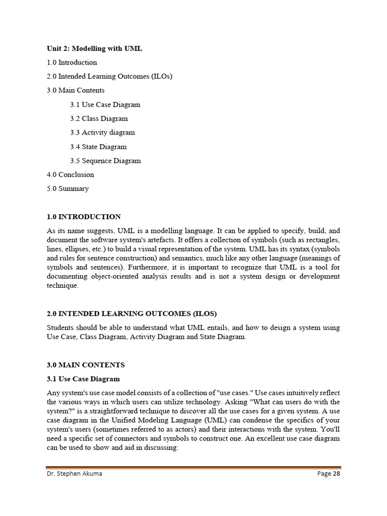 UML Modelling Techniques Explained | PDF | Use Case | Class (Computer ...