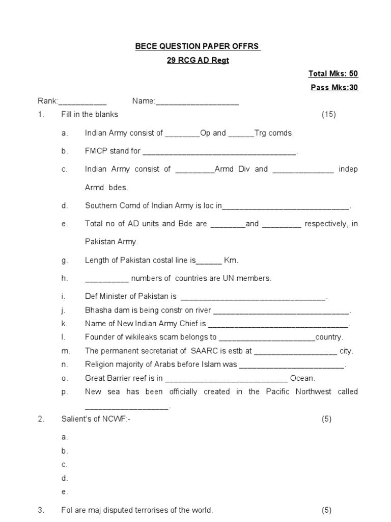BECE RCG Questions and Answers Guide | PDF