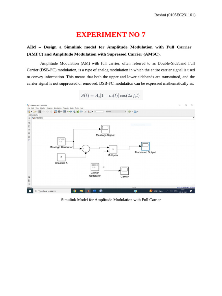 Experiment No 7 | PDF