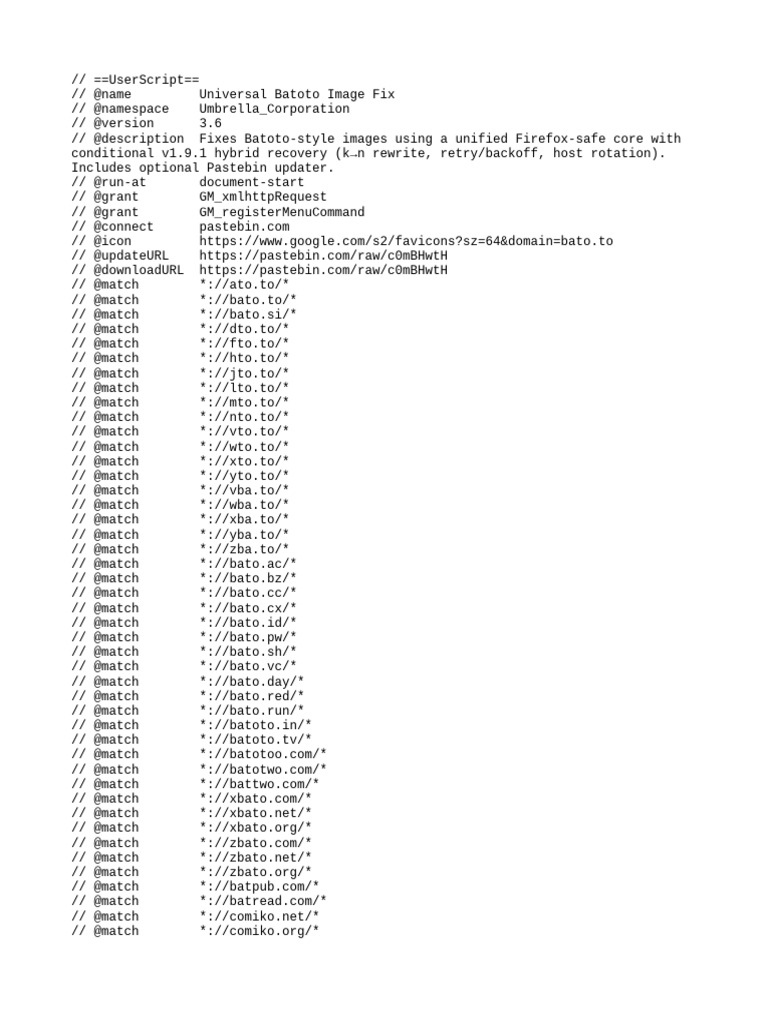 Universal Batoto Image Fix Script | PDF | Computing | Software Engineering