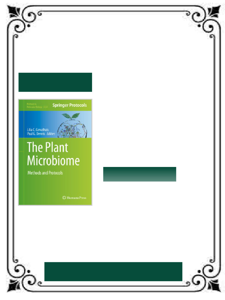 The Plant Microbiome: Methods and Protocols Lilia C. Carvalhais eBook ...