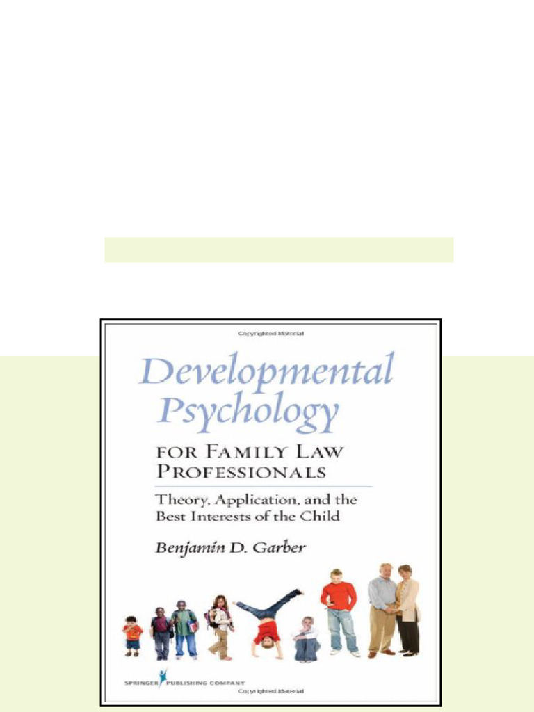 (Ebook) Developmental Psychology for Family Law Professionals: Theory ...
