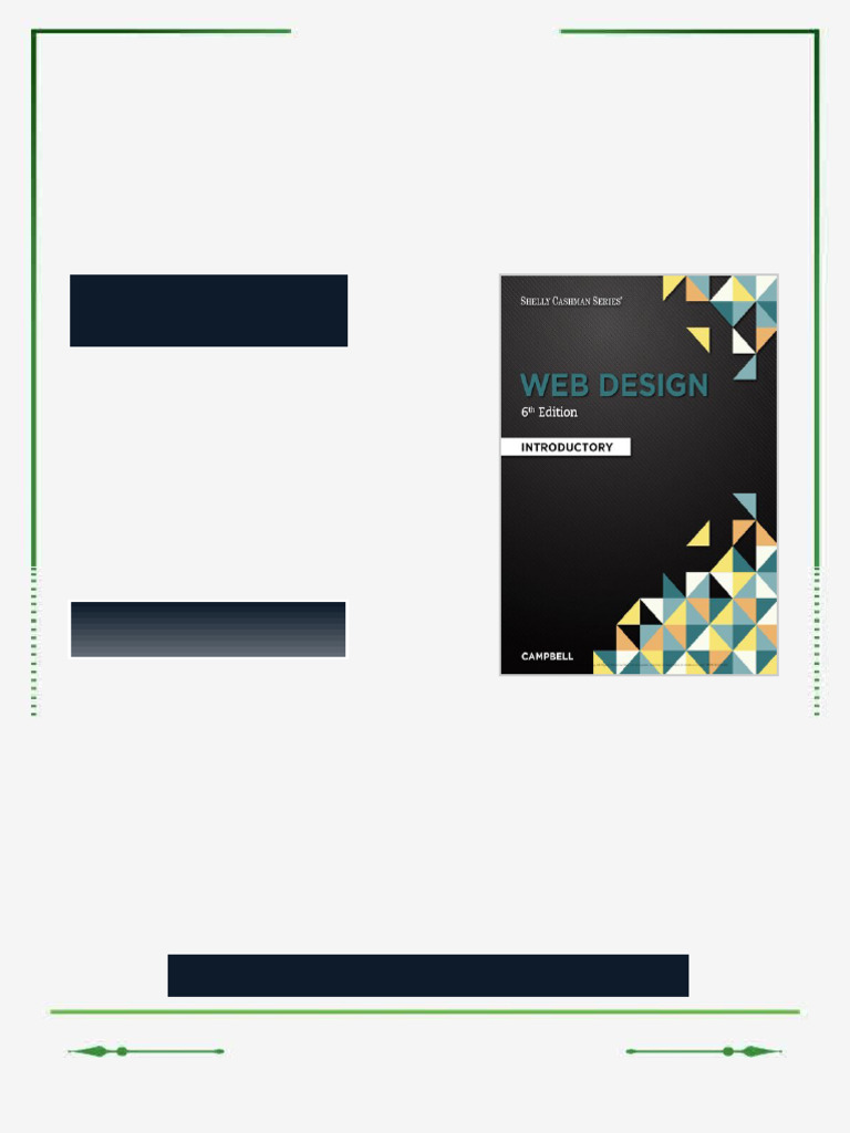 Web design introductory. Sixth Edition / Jennifer T. Campbell ebook ...