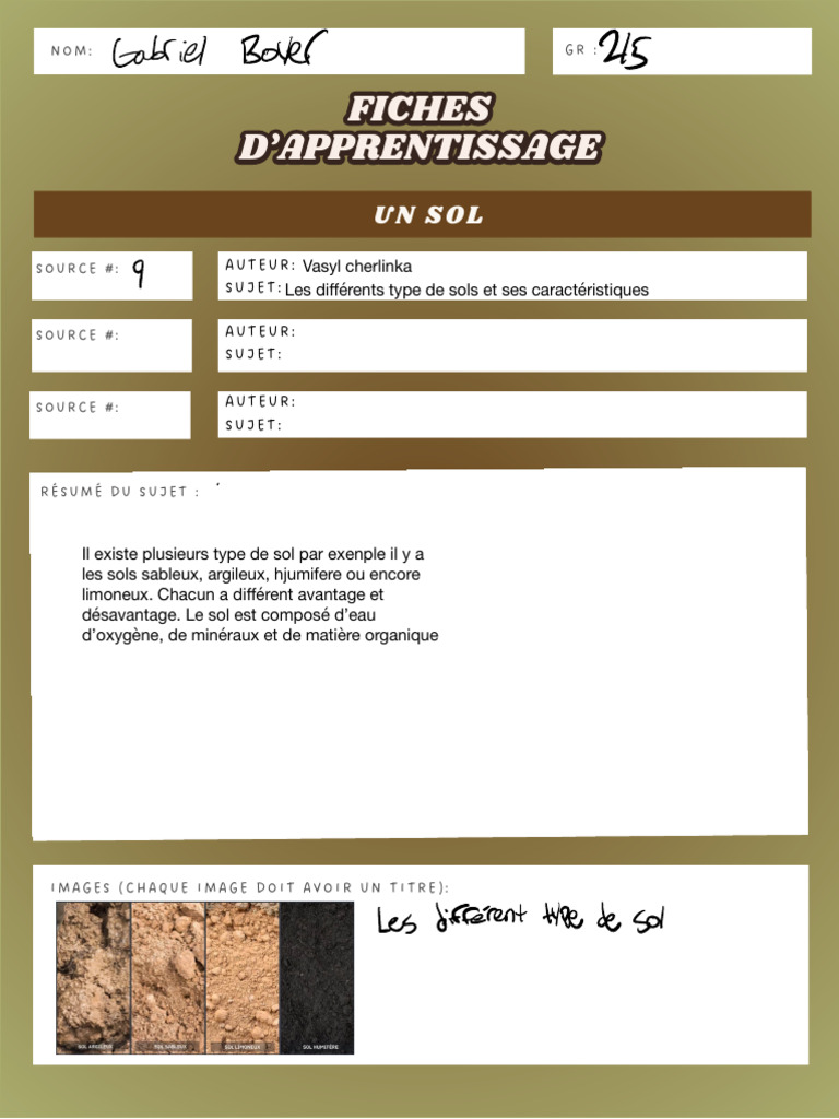 Types de sols et leurs caractéristiques | PDF | Sol (pédologie) | Sable